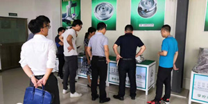 Leaderships of Zhaoqing High-tech Zone Bureau of Economic Science  visit our company for research and guidance